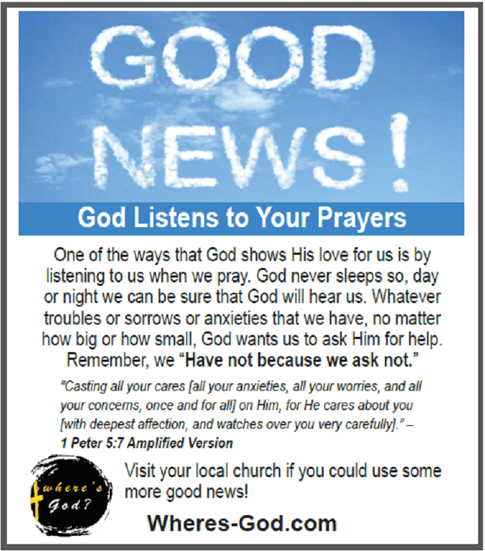 God hears your prayers