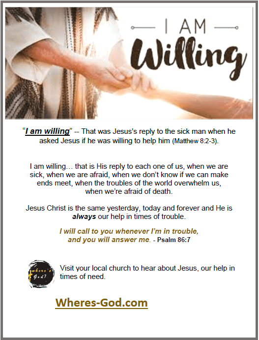 Jesus touching