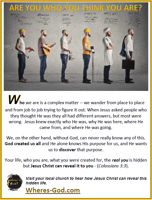 Are you who you think you are?