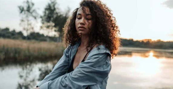 Depressed woman